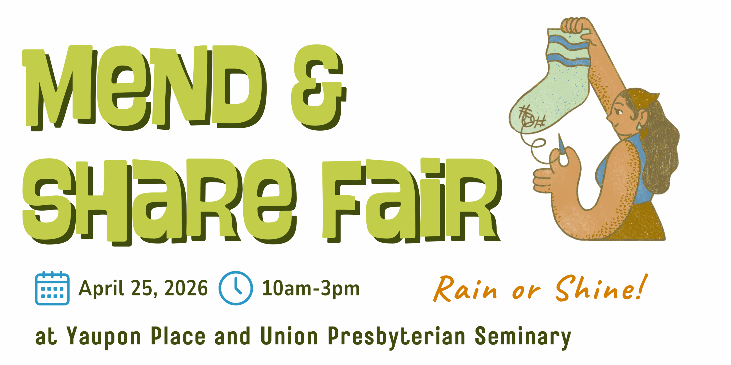 Join us for Mend & Share Fair on April 25